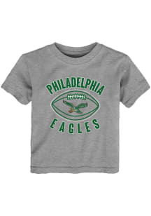 Philadelphia Eagles Infant Retro Little Kicker Short Sleeve T-Shirt Grey