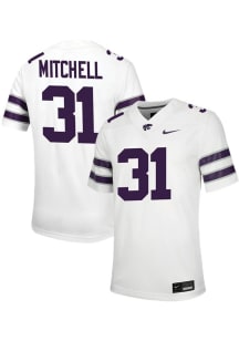 Dominic Mitchell  Nike K-State Wildcats White Football NIL Game Football Jersey