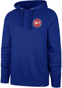 47 Detroit Pistons Mens Blue Headline Long Sleeve Hoodie
