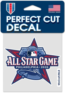 Philadelphia Phillies 2026 All Star Game 4x4 Auto Decal - Red