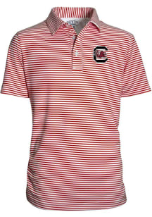 South Carolina Gamecocks Youth Red Carson Short Sleeve Polo Shirt