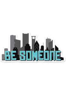 Houston Be Someone Skyline Stickers - Black