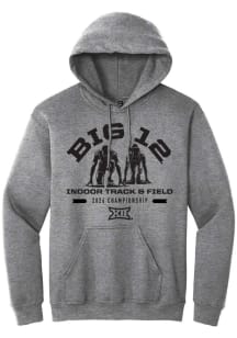 Summit Sportswear Big 12 Mens Graphite 2026 Indoor Track & Filed Championship Long Sleeve Hoodie