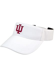 LogoFit Indiana Hoosiers Mens White Slice Adjustable Visor