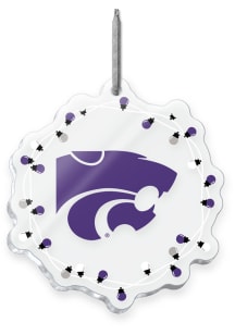 K-State Wildcats Acrylic Lights Holiday ROC Ornament - Purple