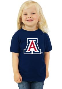 Little King Arizona Wildcats Toddler Navy Blue Primary Short Sleeve T-Shirt