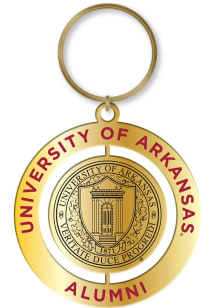 Arkansas Razorbacks Alumni Spinner Keychain - Red
