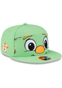 New Era Houston Astros Kelly Green JR Mascot Split Panel 9FIFTY Youth Snapback Hat