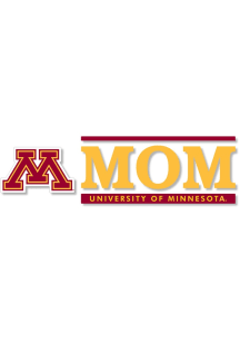 Minnesota Golden Gophers 6x2 Mom Auto Decal - Maroon