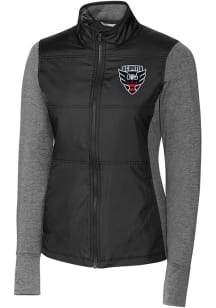Cutter and Buck DC United Womens Black Stealth Light Weight Jacket