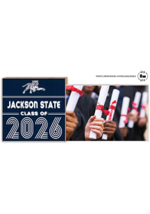 Jackson State Tigers Class of 2026 Floating Picture Frame - Navy Blue