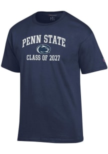Champion Penn State Nittany Lions Navy Blue Font Class of 2027 Jersey Short Sleeve T Shirt