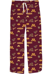 Vive La Fete Minnesota Golden Gophers Youth Maroon Team Graphic Sleep Pants