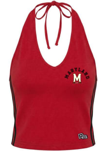 Hype and Vice Maryland Terrapins Womens Red Cheer Halter Tank Top