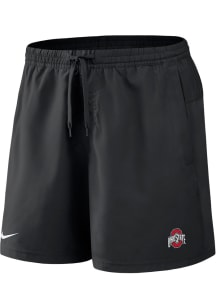 Nike Ohio State Buckeyes Mens Black Primary Logo Shorts