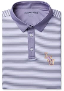 Mizzen+Main LSU Tigers Mens Purple Versa Short Sleeve Fashion Polo