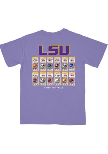 B-Unlimited LSU Tigers Purple 2026 Football Schedule Short Sleeve T Shirt