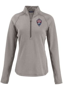 Cutter and Buck Colorado Rapids Womens Graphite Pehastin Qtr Zip