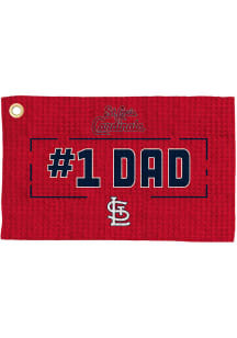 St Louis Cardinals #1 Dad Waffle Golf Towel