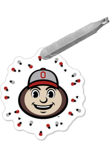 Ohio State Buckeyes Acrylic Lights Holiday ROC Ornament - Red
