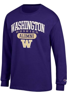 Champion Washington Huskies Purple Pill Alumni Jersey Long Sleeve T Shirt