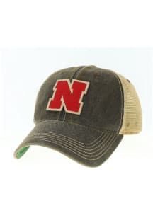 Nebraska Cornhuskers Old Favorite Trucker Side Patch Adjustable Hat - Black
