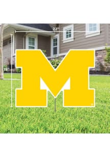 Michigan Wolverines Team Yard Sign - Yellow