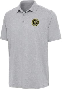 Antigua Pittsburgh Riverhounds SC Mens Grey Par 3 Short Sleeve Polo