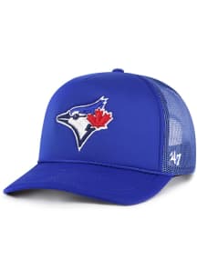 47 Toronto Blue Jays Foam Front Mesh Trucker Adjustable Hat - Blue