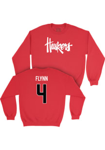 Campbell Flynn Nebraska Cornhuskers Mens Red NIL Legacy Player Crew