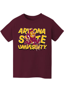 Vive La Fete Arizona State Sun Devils Toddler Maroon Ian Short Sleeve T-Shirt