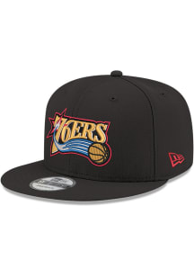 New Era Philadelphia 76ers Black 1997 Hardwood Classic 9FIFTY Mens Snapback Hat
