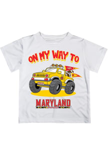 Vive La Fete Maryland Terrapins Infant On My Way Short Sleeve T-Shirt White