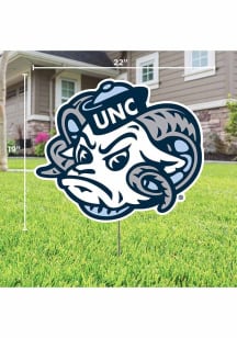 North Carolina Tar Heels Mascot Yard Sign - White