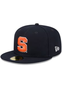 New Era Syracuse Orange Mens Navy Blue Evergreen 59FIFTY Fitted Hat