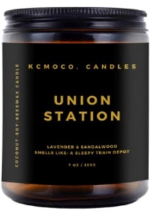 KCMOCO Union Station 7oz Brown Candle