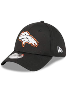 New Era Denver Broncos Mens Black DL Team Pop 39THIRTY Flex Hat