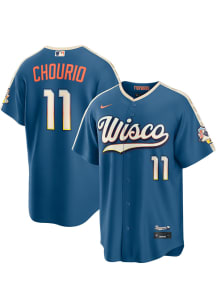 Jackson Chourio Nike Milwaukee Brewers Mens Blue City Connect 2.0 Limited Baseball Jersey