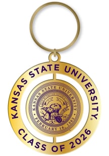 K-State Wildcats Class of 2026 Spinner Keychain - Purple