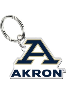 Akron Zips Acrylic Team Logo Keychain - Navy Blue