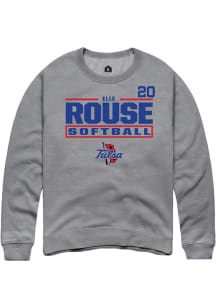 Elle Rouse Tulsa Golden Hurricane Mens Graphite NIL Stacked Box Player Crew