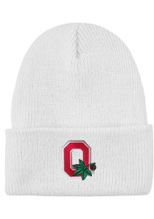 LogoFit Ohio State Buckeyes White North Pole Youth Knit Hat