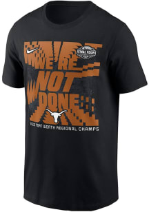 Nike Texas Longhorns Black 2026 NCAA Women's Basketball Region Champions Short Sleeve T Shirt