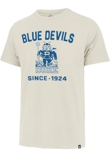 47 Duke Blue Devils White Duster Franklin Short Sleeve Fashion T Shirt