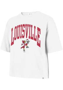 47 Louisville Cardinals Womens White Reed City Short Sleeve T-Shirt