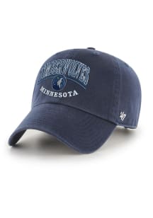 47 Minnesota Timberwolves STARK 47 CLEAN UP Adjustable Hat - Navy Blue