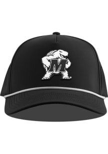 Branded Bills Maryland Terrapins Curved 5 Panel Rope Adjustable Hat - Black