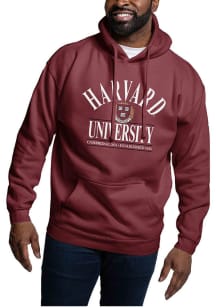 League Harvard Crimson Mens Maroon HARVARD ARCH SHEILD UNIVERSITY CAMBRIDGE MA 1636 Long Sleeve Ho..