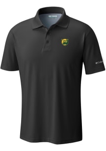 Columbia Baylor Bears Mens Black Heat Seal Low Drag Offshore Short Sleeve Polo