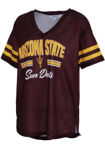 Arizona State Sun Devils Womens Kickoff Fashion Football Jersey - Maroon